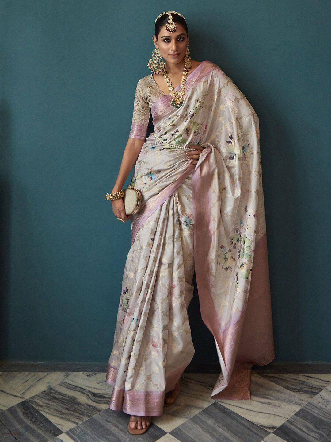 mitera woven design zari banarasi saree