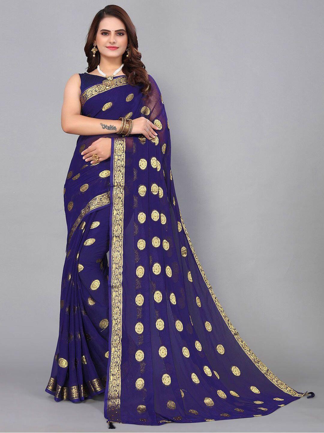 mitera woven design zari bordered saree