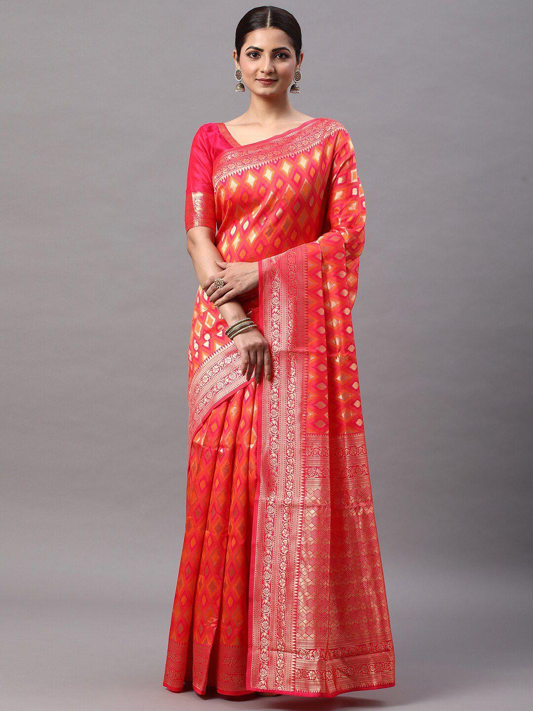 mitera woven design zari kanjeevaram saree