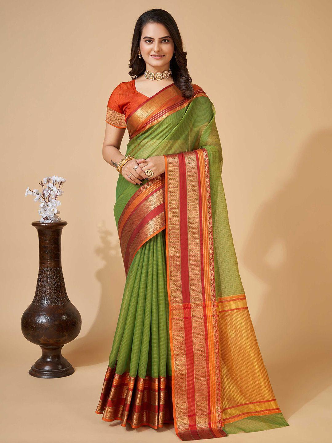 mitera woven design zari saree