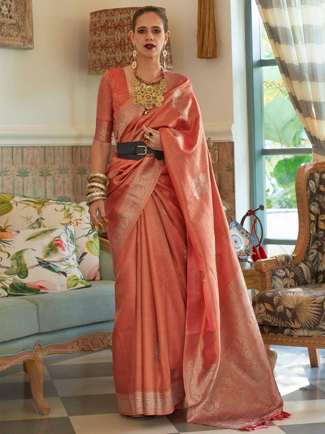 mitera woven design zari satin saree