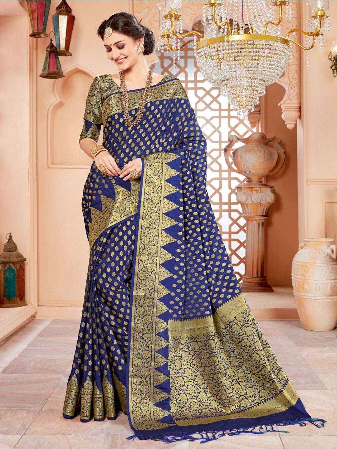 mitera woven design zari silk blend banarasi saree