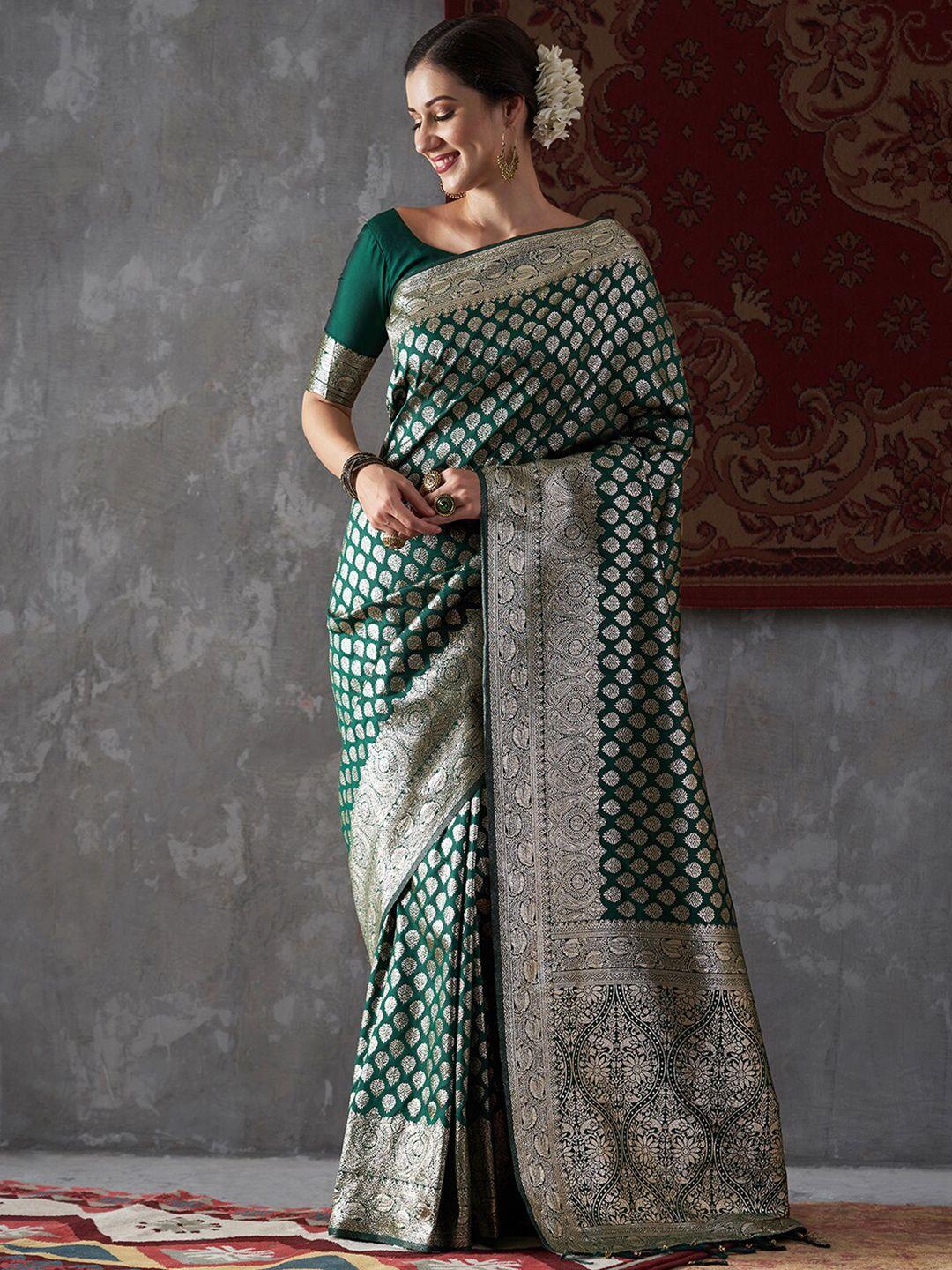 mitera woven design zari silk blend kanjeevaram saree