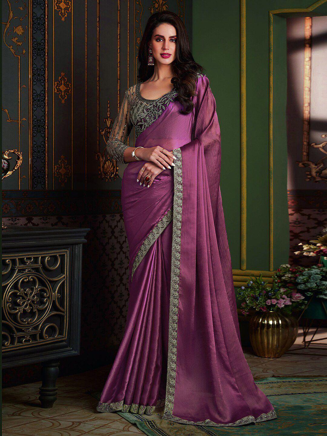 mitera zari kota sequence embroidery saree