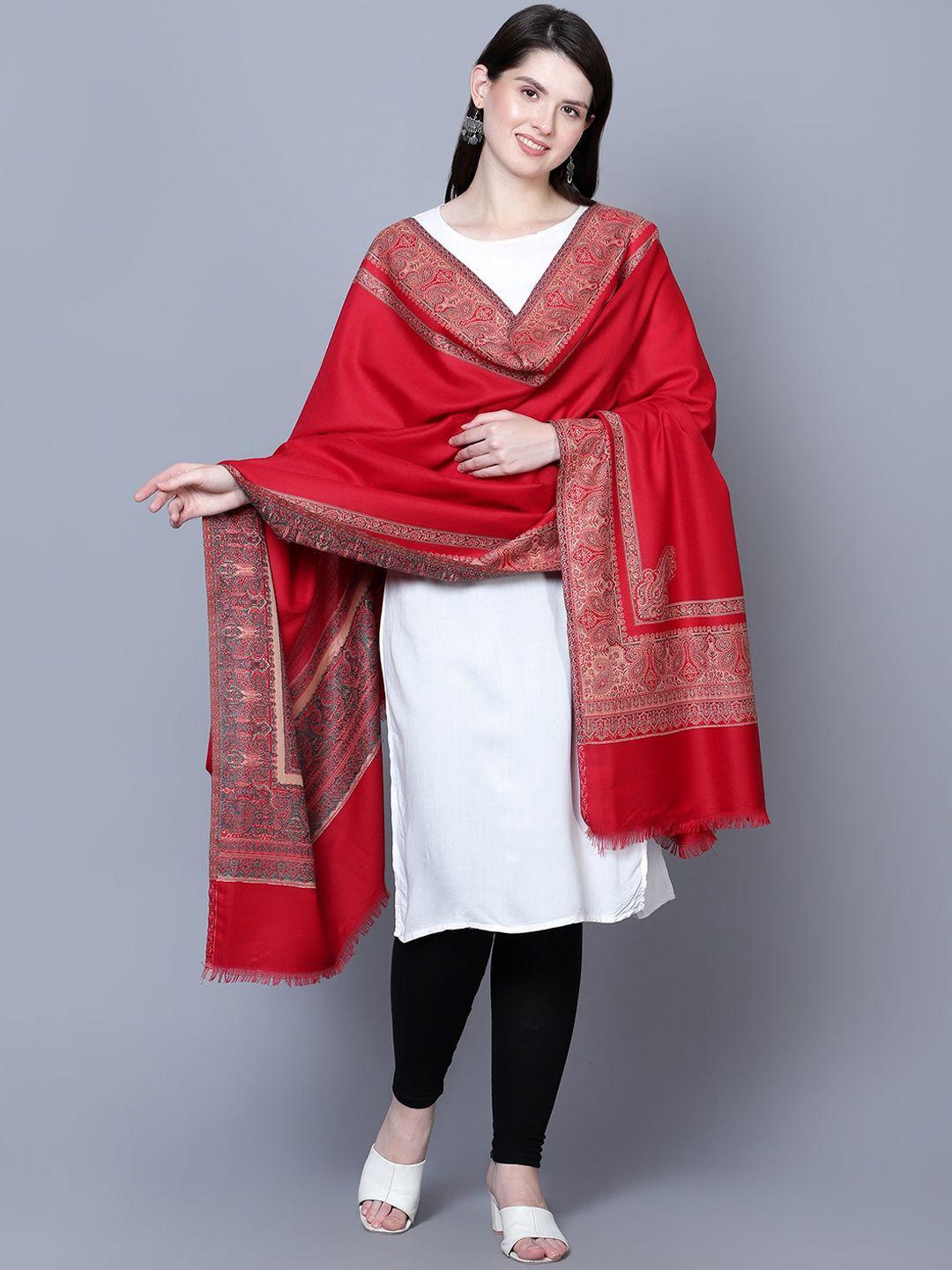 mizash woven design pure woollen shawl