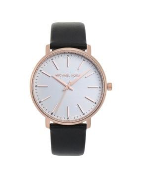 mk2834 analogue watch with leather strap