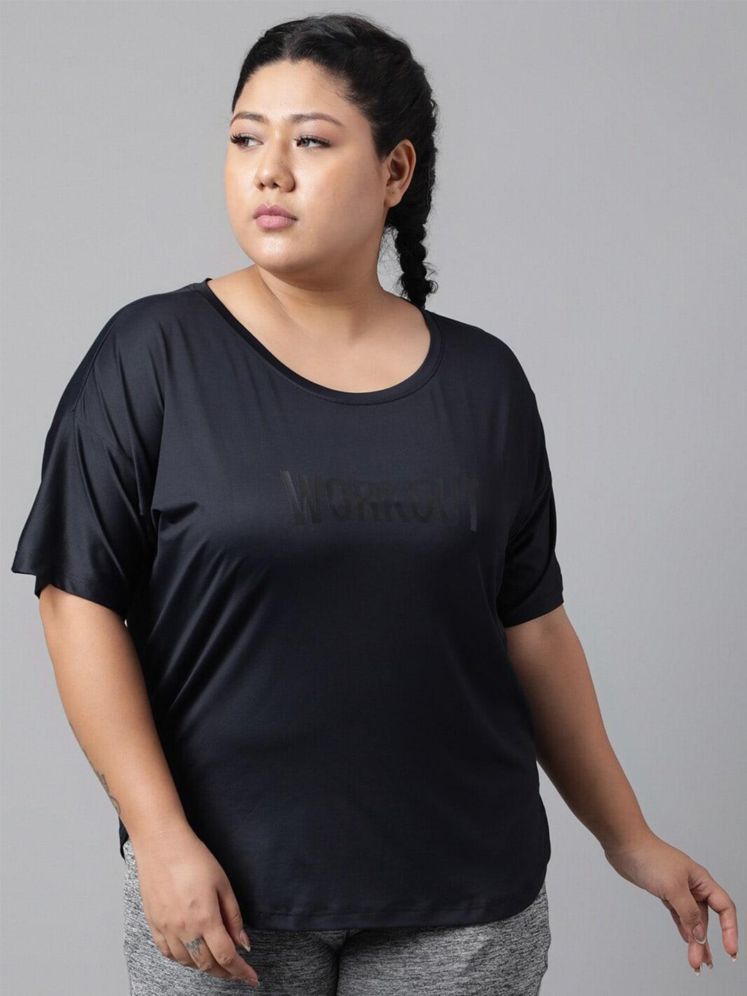 mkh plus size drop shoulder sleeves relaxed fit dri-fit sports t-shirt
