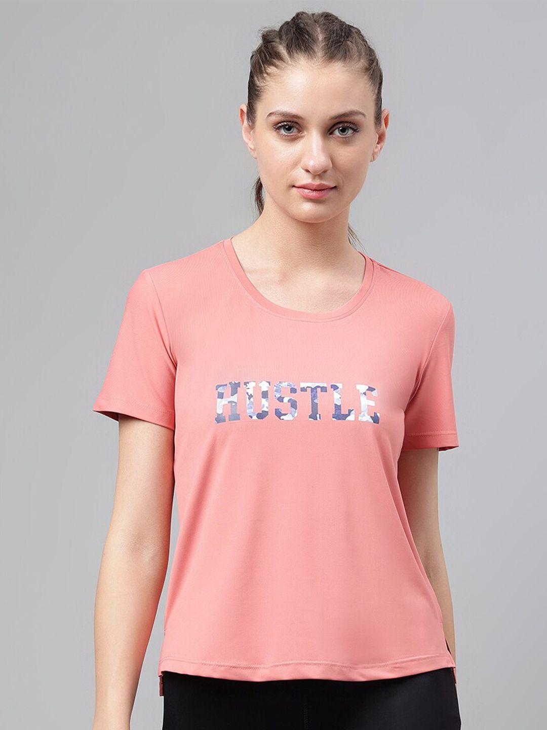 mkh  dri-fit typography printed round neck sports t-shirt