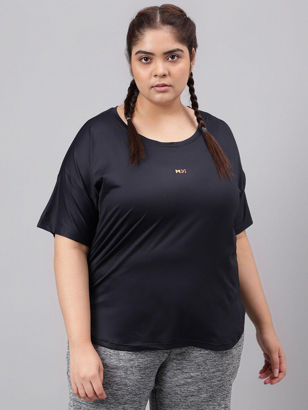 mkh plus size dri-fit round neck relaxed fit t-shirt