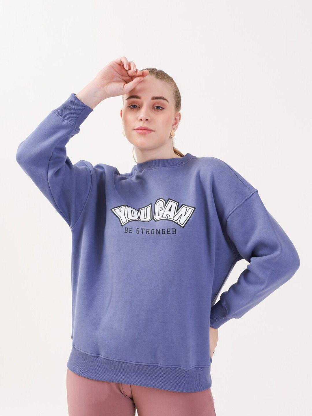 mkh women blue sweatshirt