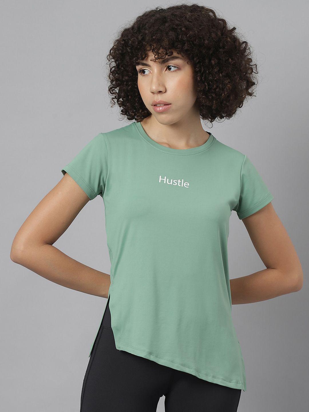 mkh women green dri-fit t-shirt