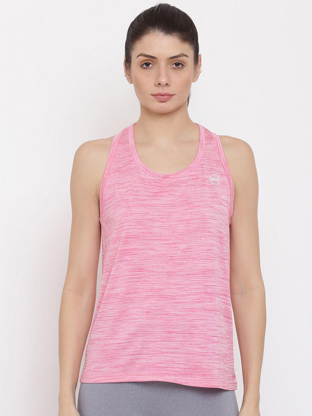 mkh women pink dri-fit  sports tank top