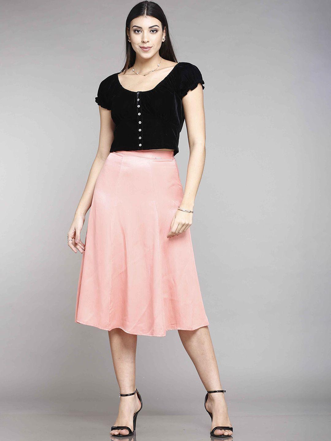 mkoal midi flared skirt