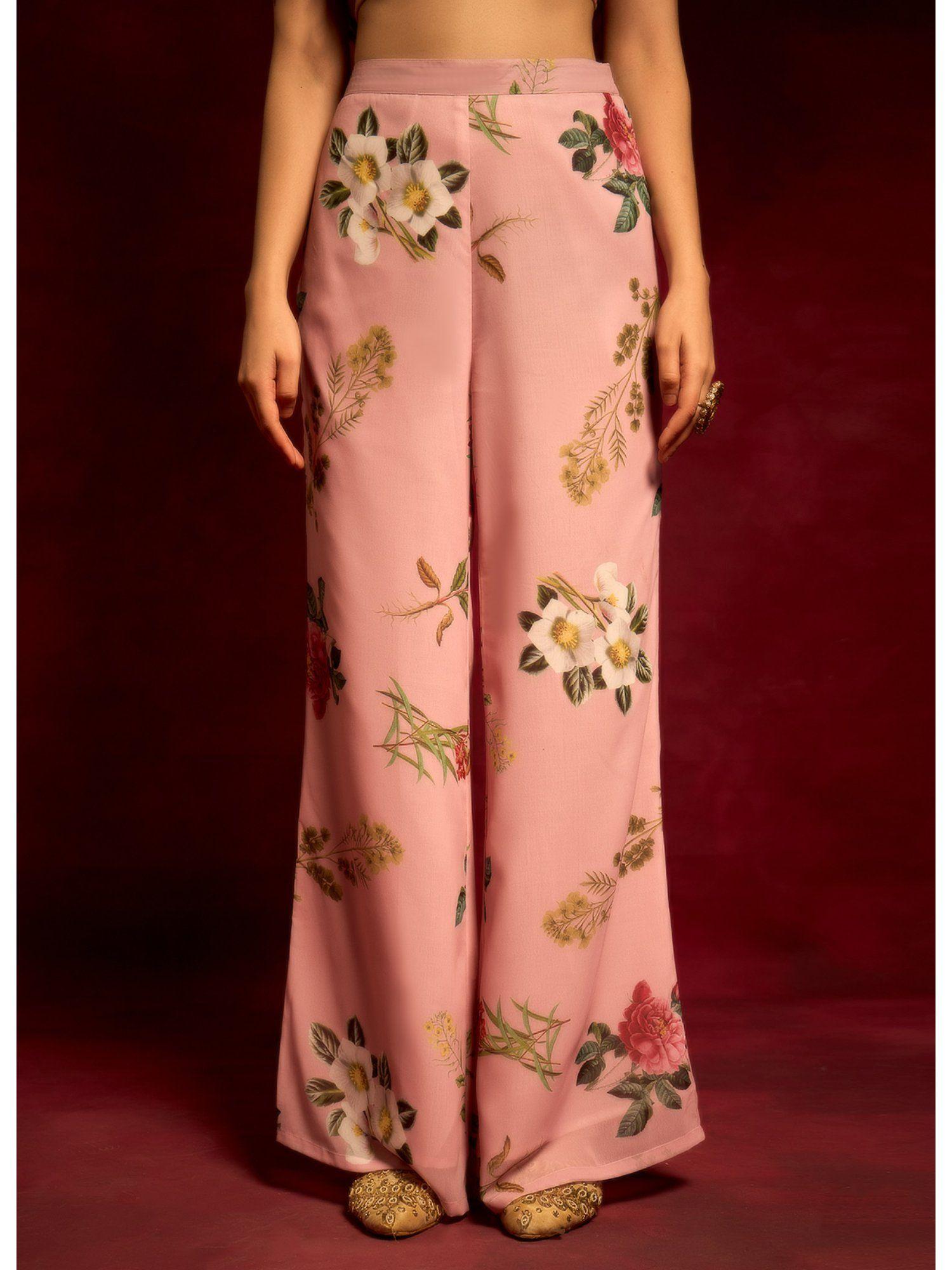 mm rose floral palazzo