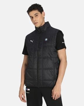 mms padded high-neck vest