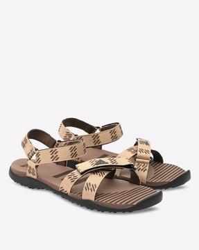 moary cross-strap sandals