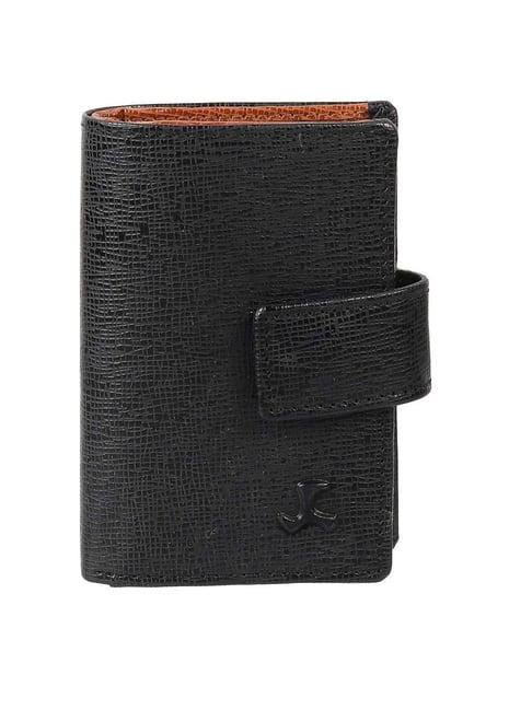 mochi black textured passport holder