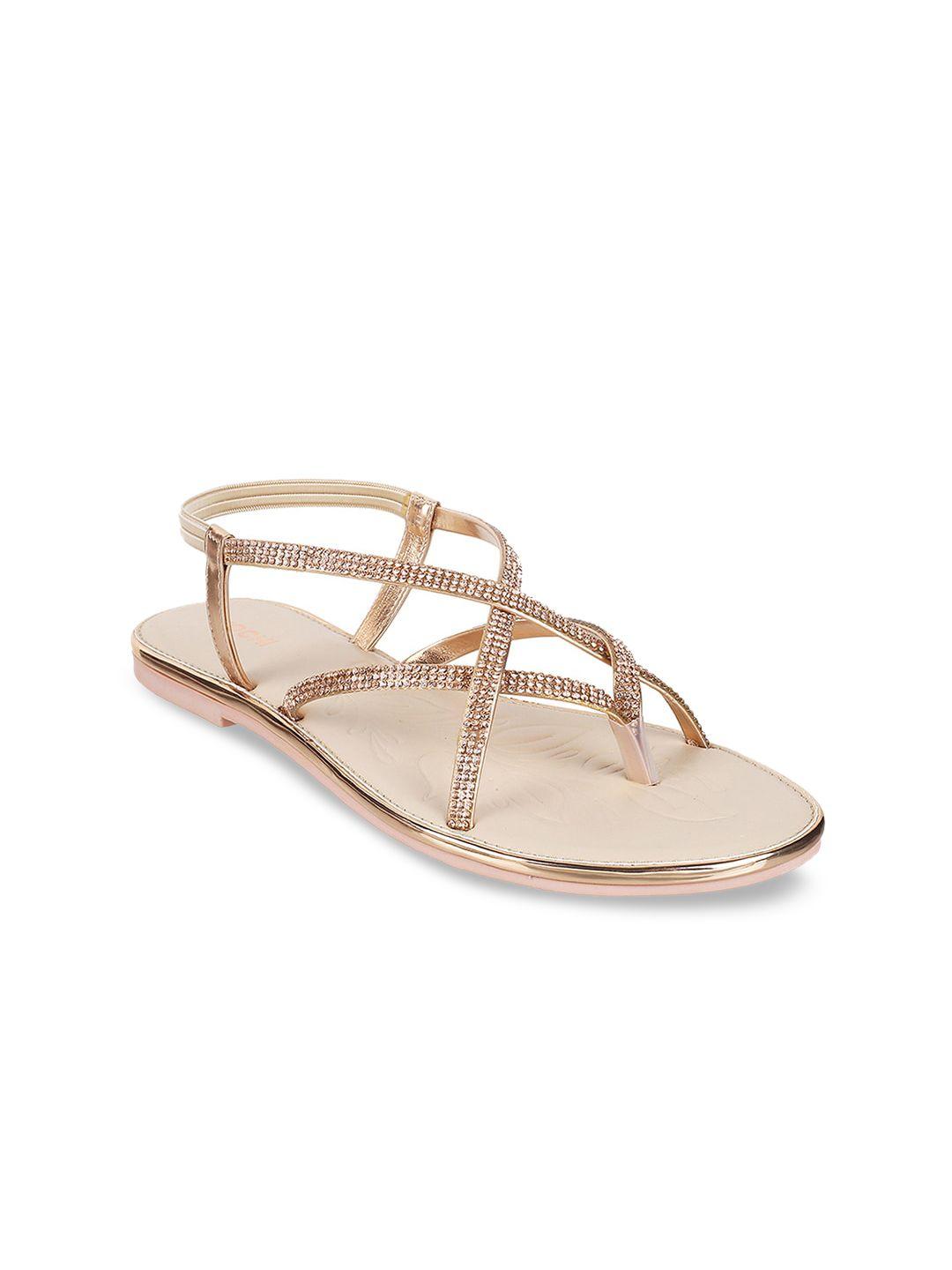 mochi embellished one toe flats