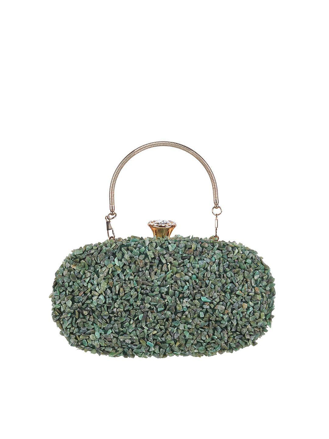 mochi embroidered purse clutch