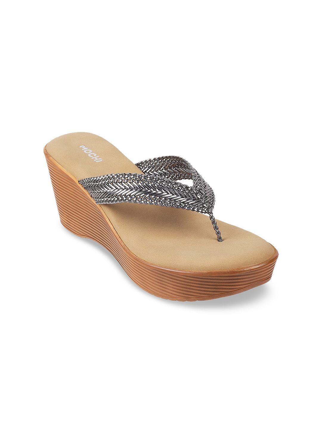 mochi ethnic wedge sandals heels