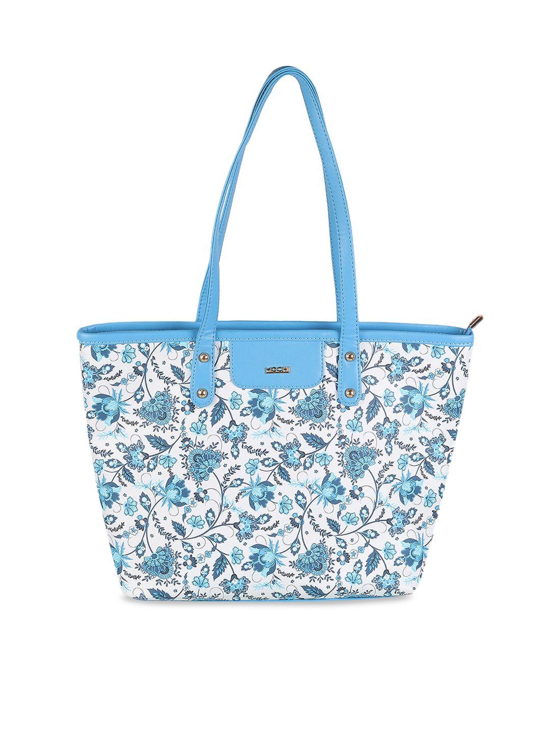 mochi floral printed structured tote bag