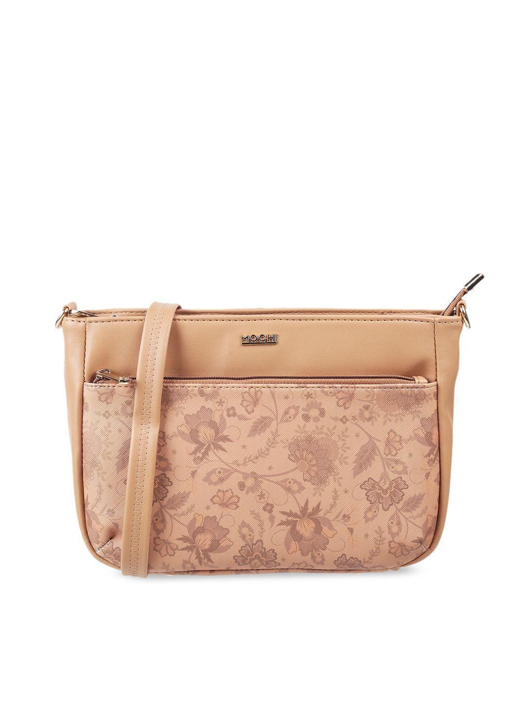 mochi floral textured structured sling bag