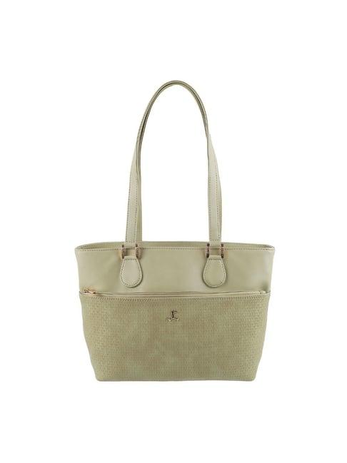 mochi green textured medium tote bag