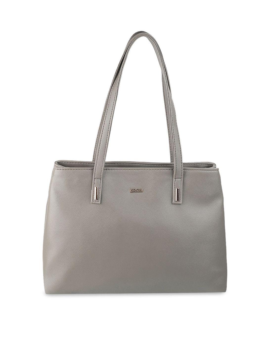 mochi grey structured shoulder bag