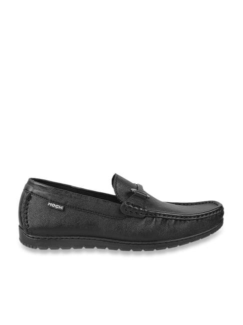 mochi men's black casual loafers