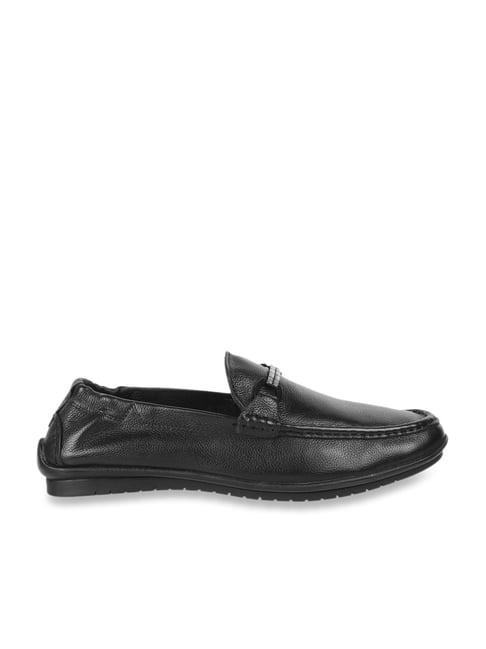 mochi men's black casual loafers