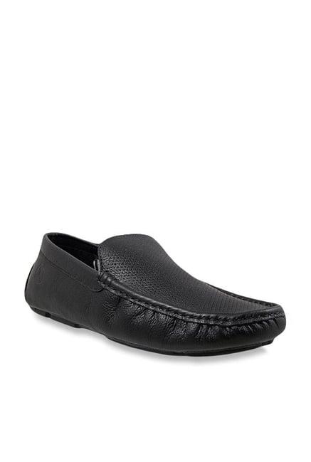 mochi men's black casual loafers