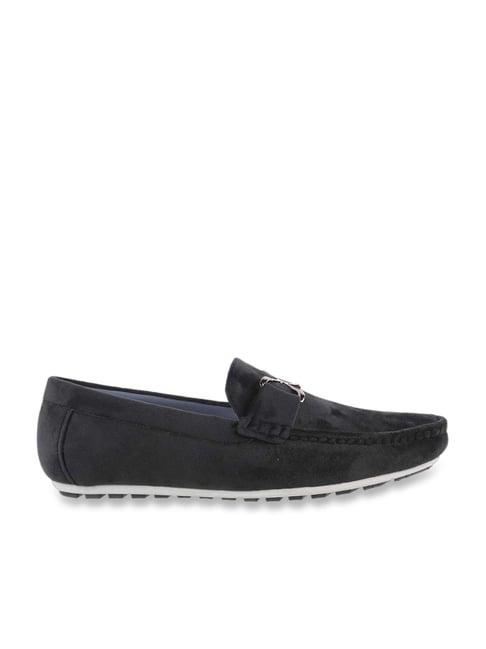 mochi men's black casual loafers