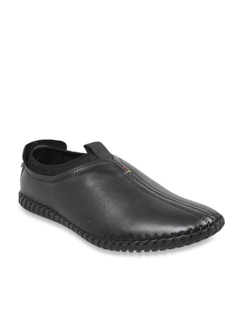 mochi men's black casual slip-ons