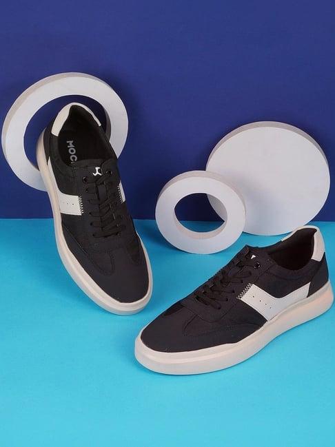 mochi men's black casual sneakers