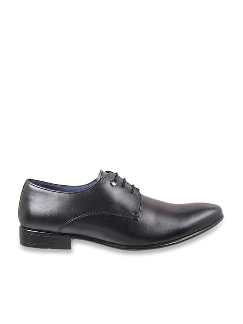 mochi men's black derby shoes