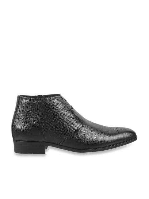 mochi men's black formal boots