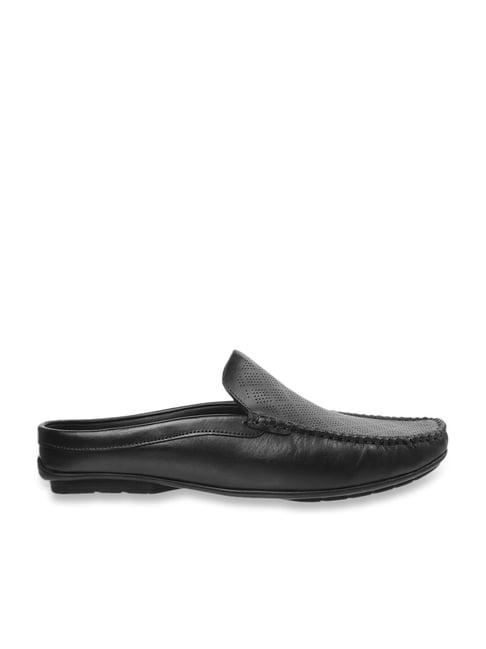 mochi men's black mule shoes