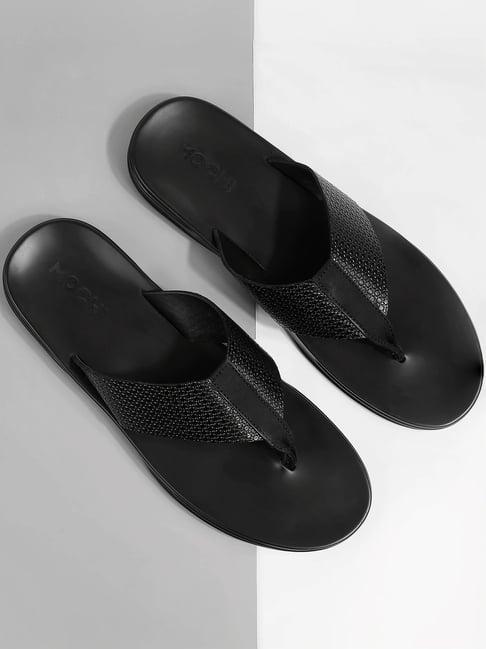 mochi men's black thong sandals