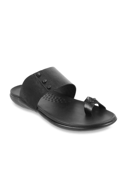 mochi men's black toe ring sandals