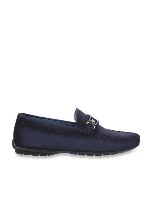 mochi men's blue casual loafers