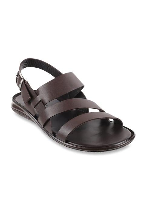 mochi men's brown back strap sandals