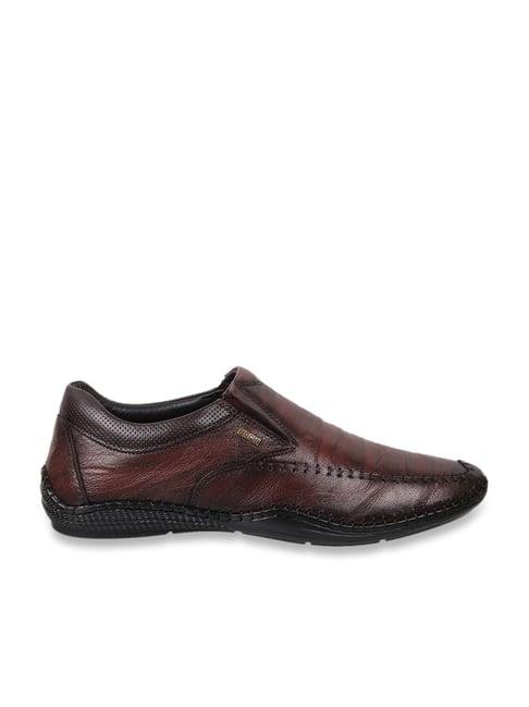 mochi men's brown casual loafers