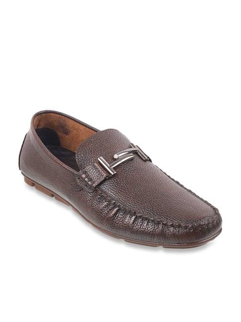 mochi men's brown casual loafers