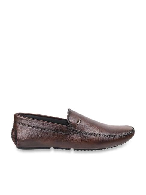 mochi men's brown casual loafers