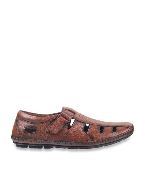 mochi men's brown fisherman sandals