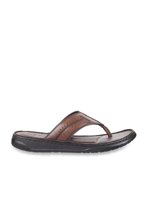 mochi men's brown thong sandals