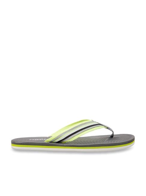 mochi men's grey flip flops