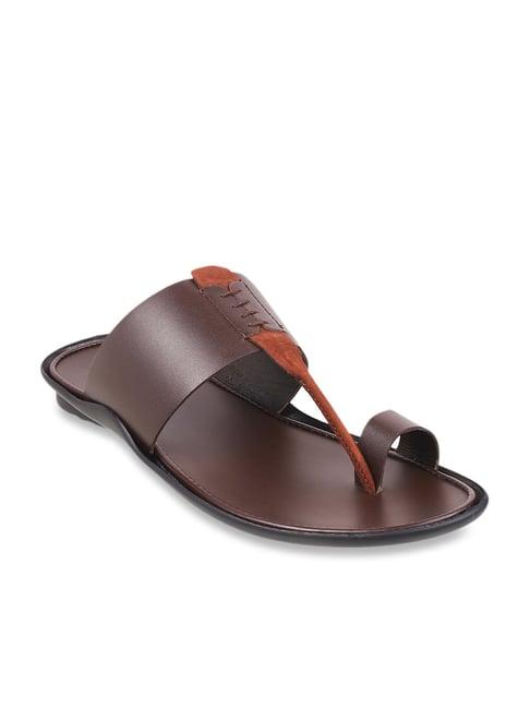 mochi men's maroon toe ring sandals