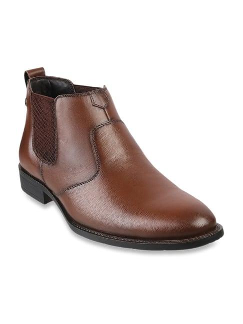 mochi men's tan chelsea boots