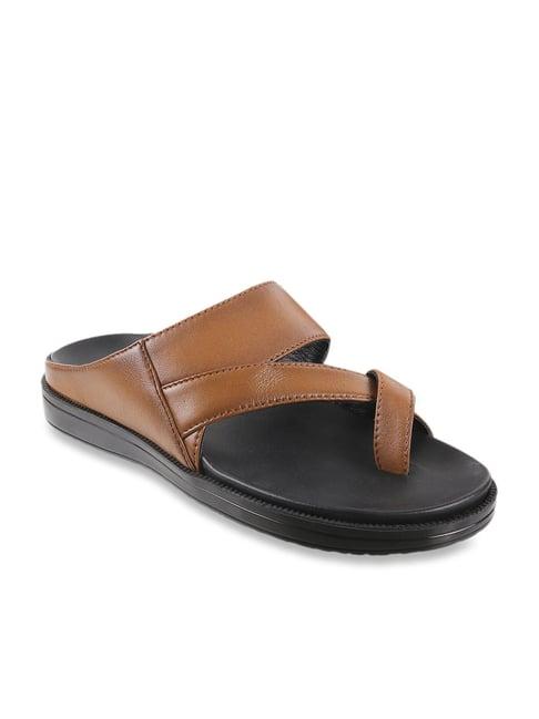 mochi men's tan cross strap sandals